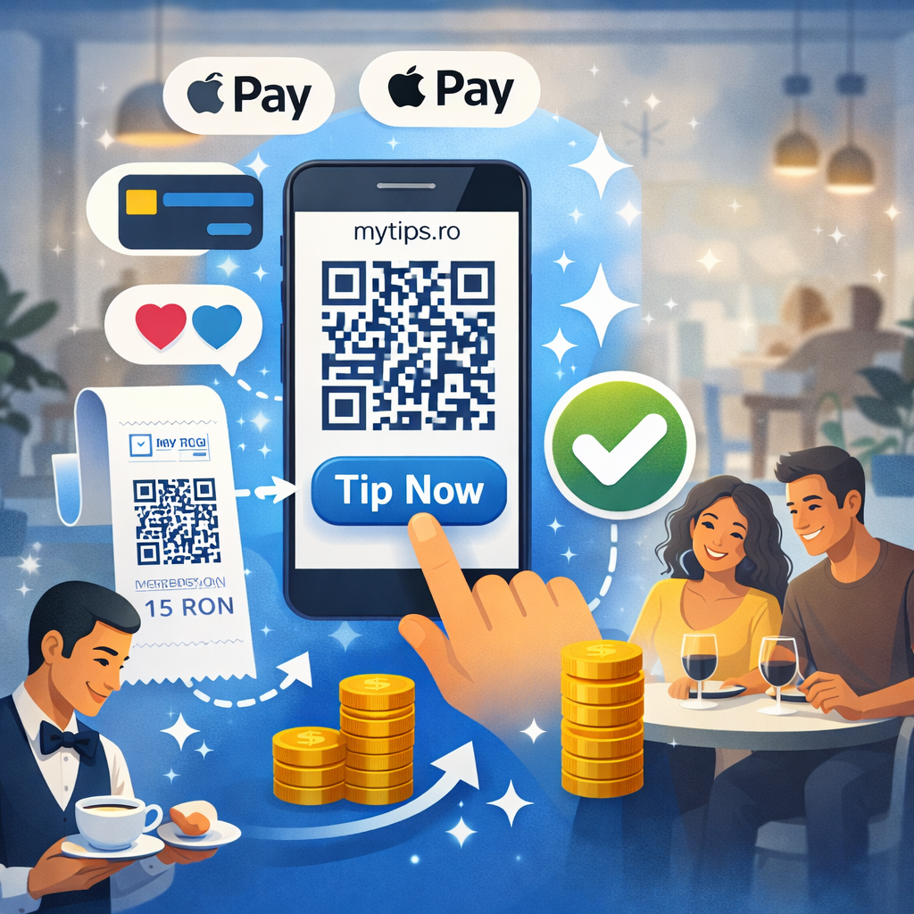 Ce este bacșișul digital și cum funcționează bacșișul prin cod QR